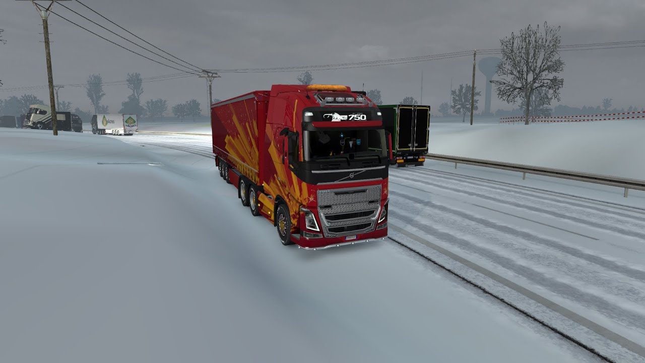 Euro Truck Simulator 2-Calais-Duisburg Live Crashes,Bad Drivers!