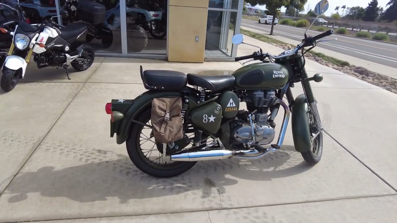 2017 Royal Enfield Classic 500 Army Cal Coast Motorsports