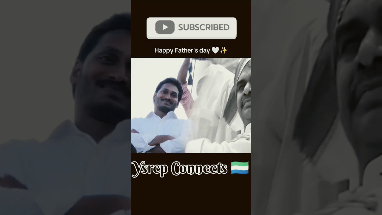 Happy Father'sday#ysr#ysjagan#ysrcp#jaganannna#jaganfans#cmjagan#ycpparty#ycp#ysrcongress#fathersday