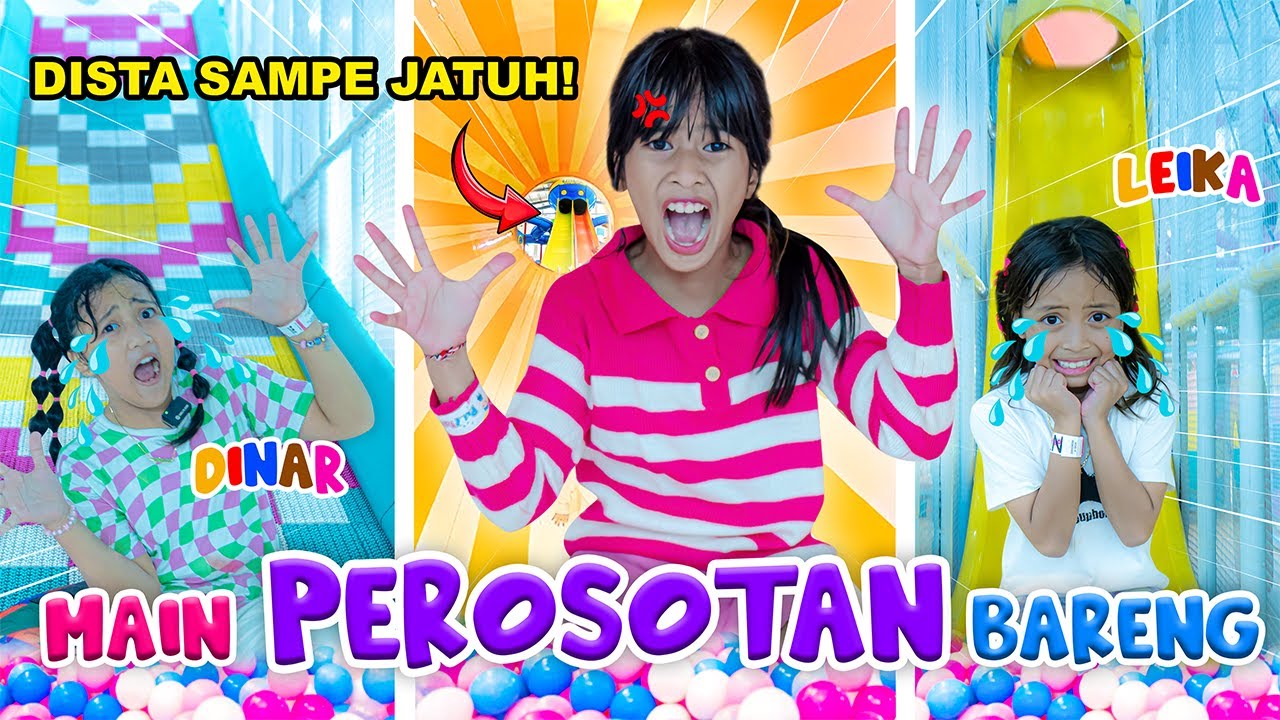 DISTA LEIKA DINAR MAIN PEROSOTAN SAMPE JATUH BERKALI-KALI🤭!! TAPI SERU BANGET #viralvideo