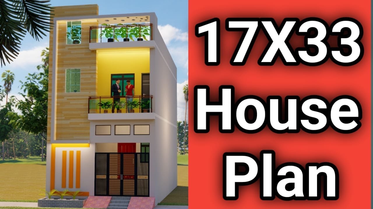 Ghar Ka Naksha  || 17X33 House Plan || 17 By 33 House Design || Makan Ka Naksha