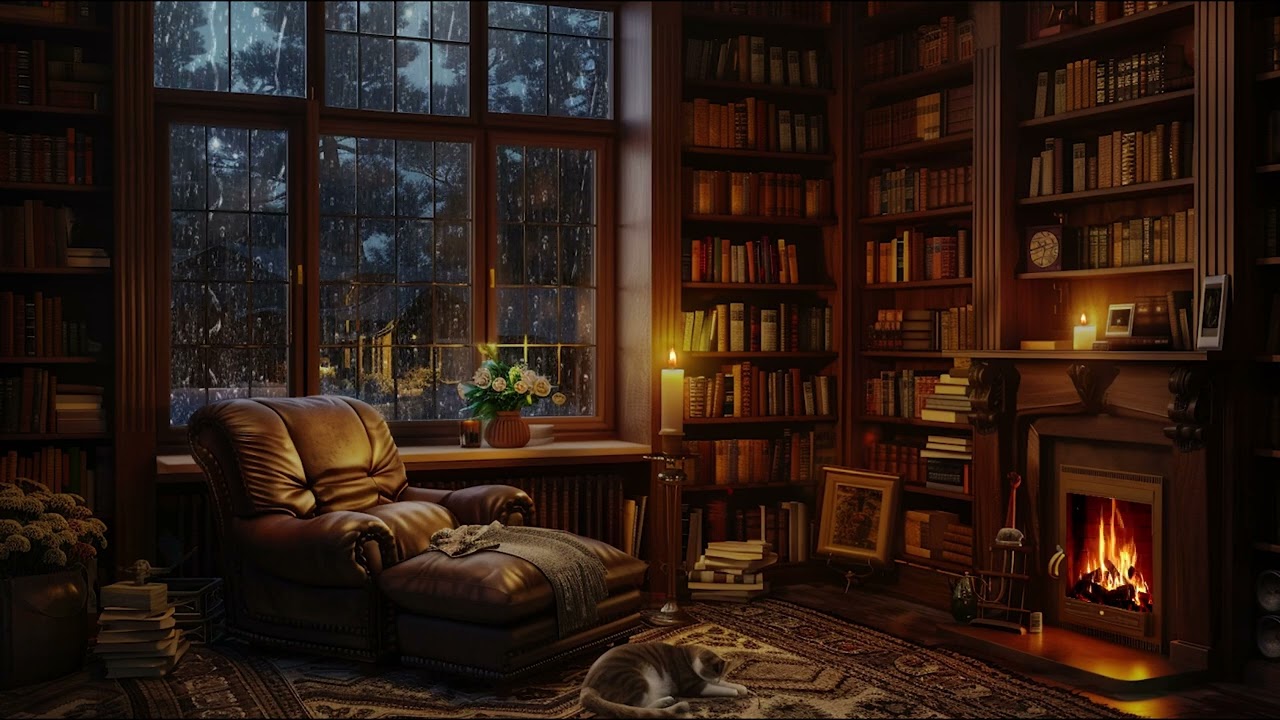 Sleep Instantly &ndash; Rainfall with Thunder and Fireplace Comfort Ambience