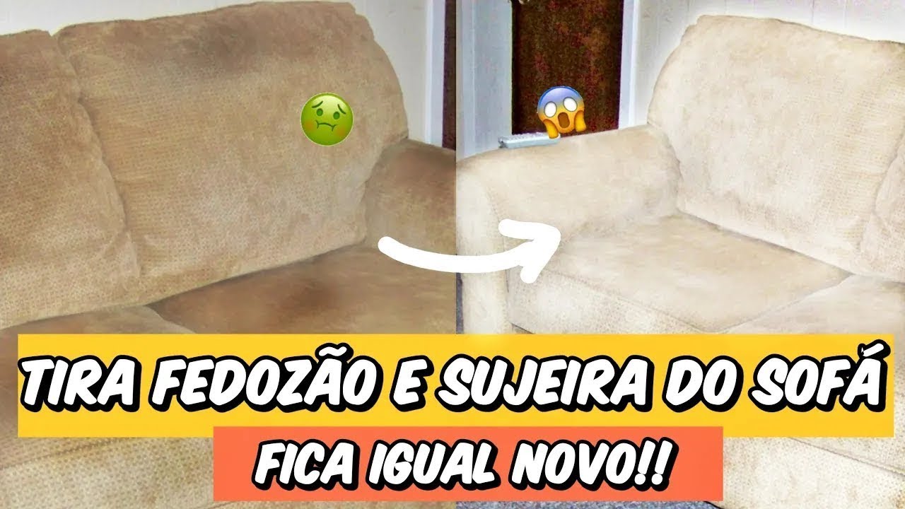 🔴 COMO LIMPAR SOFÁ, CADEIRA e COLCHÃO   TIRA MANCHA   ELIMINA MAU CHEIRO   FICA LIMPO e CHEIROSO