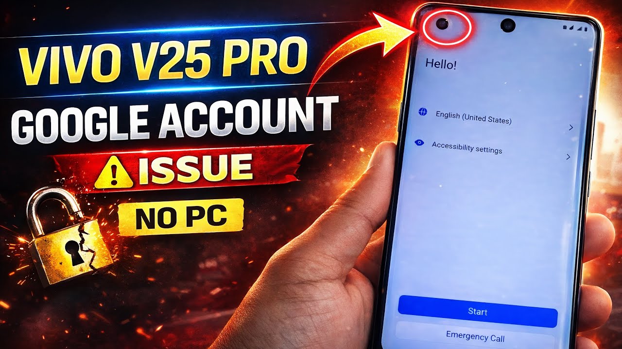 Vivo V25 Pro Frp Bypass Android 14 without PC