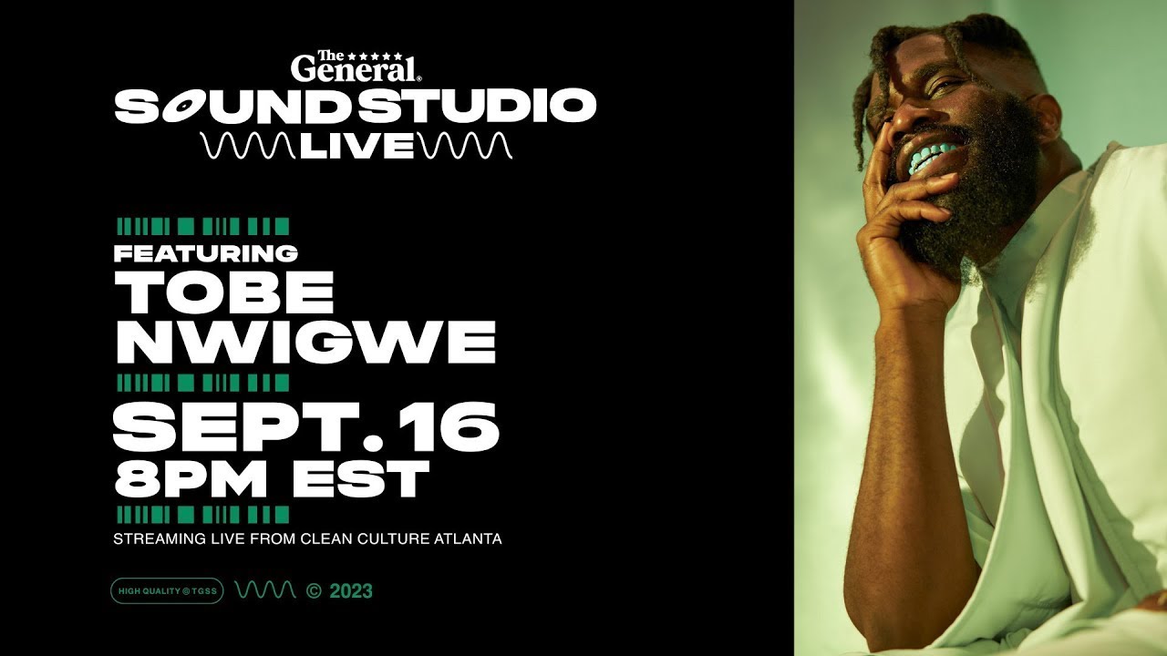 TOBE NWIGWE | THE GENERAL SOUND STUDIO LIVE [at clean culture atlanta]