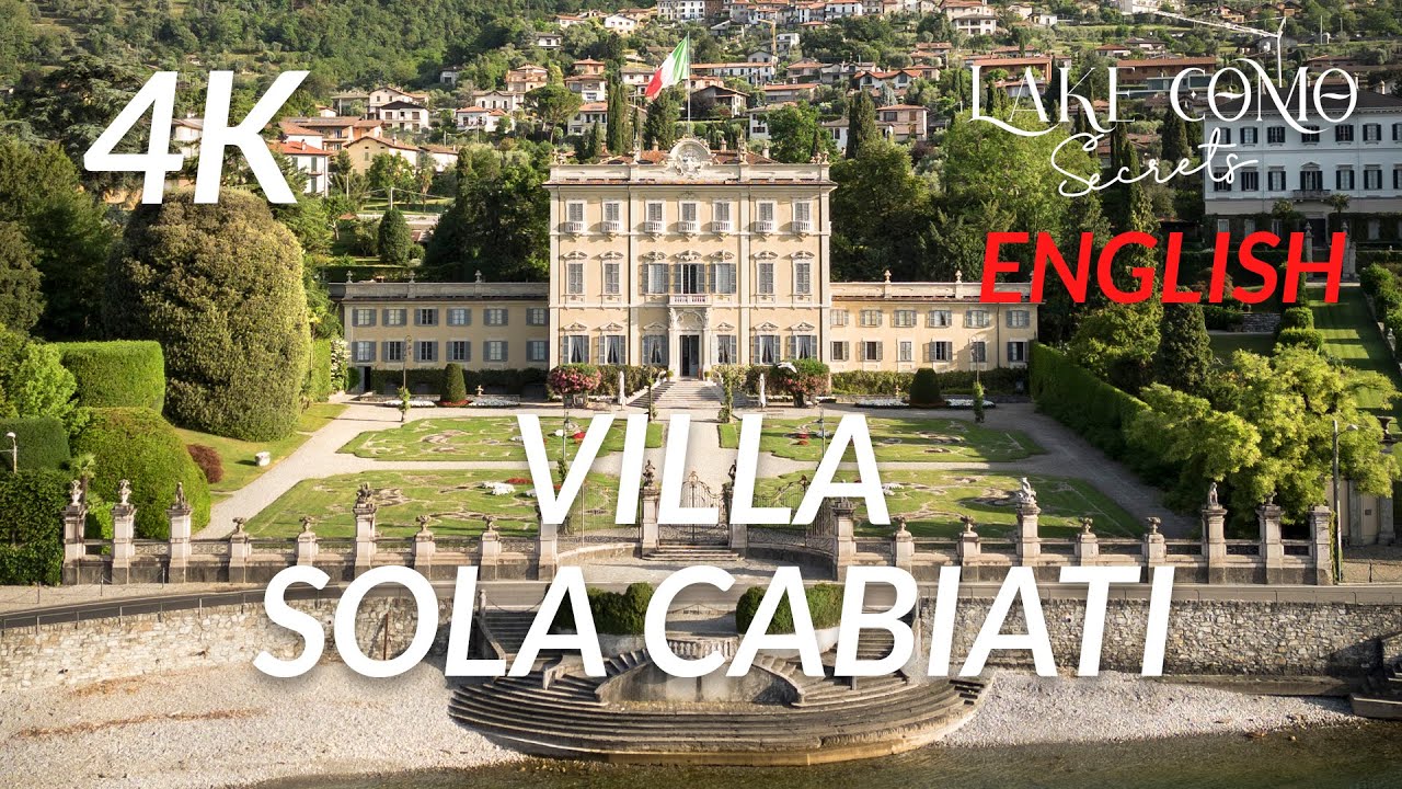 Villa Sola Cabiati luxurious Villa on Lake Como! 4K
