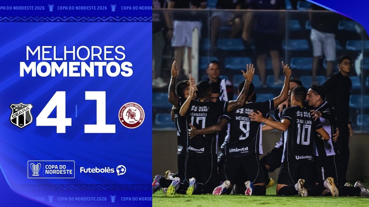MELHORES MOMENTOS | CEAR&Aacute; 4x1 JACUIPENSE  | Vov&ocirc; goleia e segue vivo na Copa do Nordeste