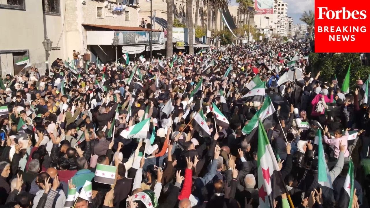 DRONE VIDEO: Millions Of People Celebrate The End Of The Assad Regime With Mass Rallies In Syria
