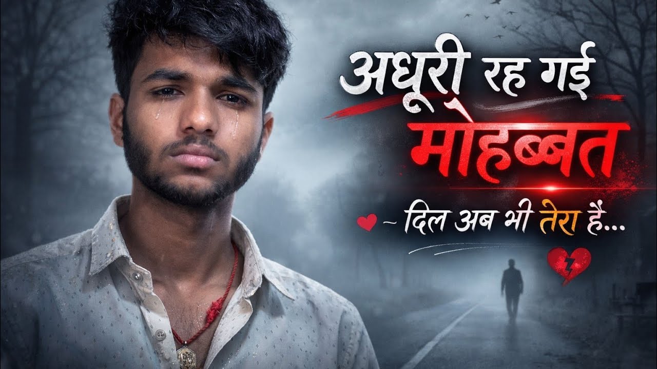 अधूरी मोहब्बत का दर्द 💔😭 | Emotional Hindi Sad Song | New Sad Song