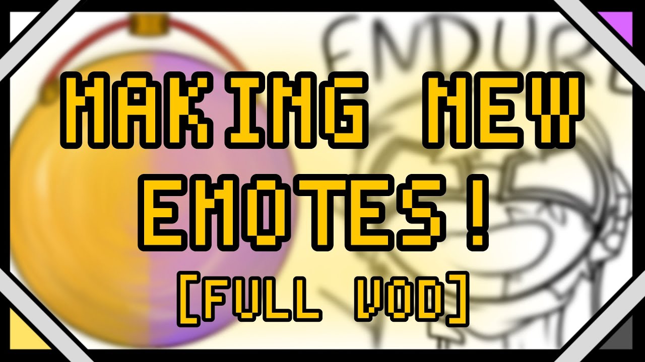 DRAWING AN EMOTE [GONG & Endure Edition!]