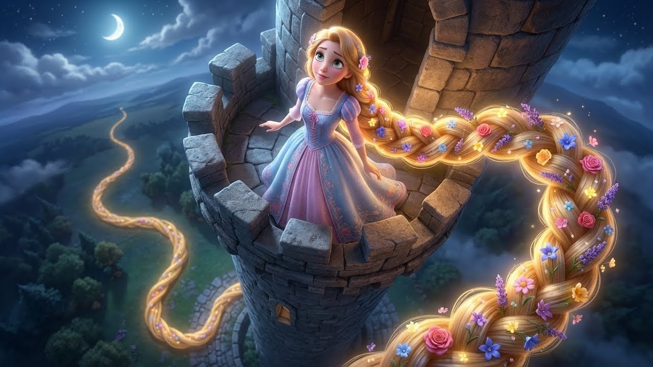 Sunehre Balon wali Shahzadi aur Curail The Girl with Magical Golden Hair👸Hindi FairyTales By Poom TV
