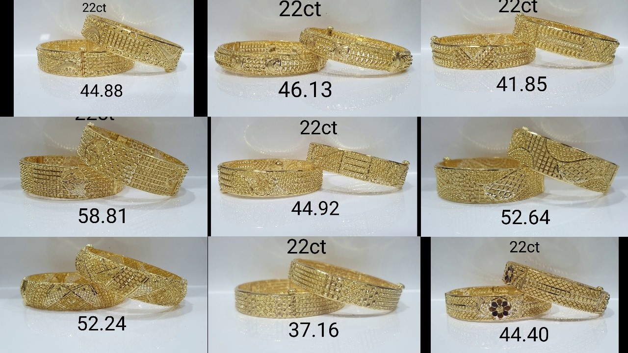 Latest gold bangles designs