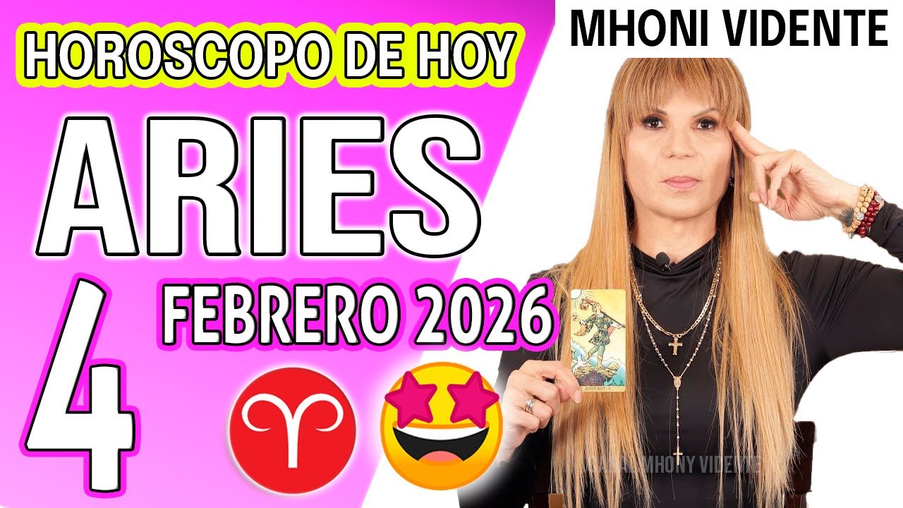 ARIES ♈EL DINERO JAMÁS VOLVERÁ A FALTARTE 🟢HOROSCOPO De Hoy 4 de FEBRERO 2026 Mhoni Vidente