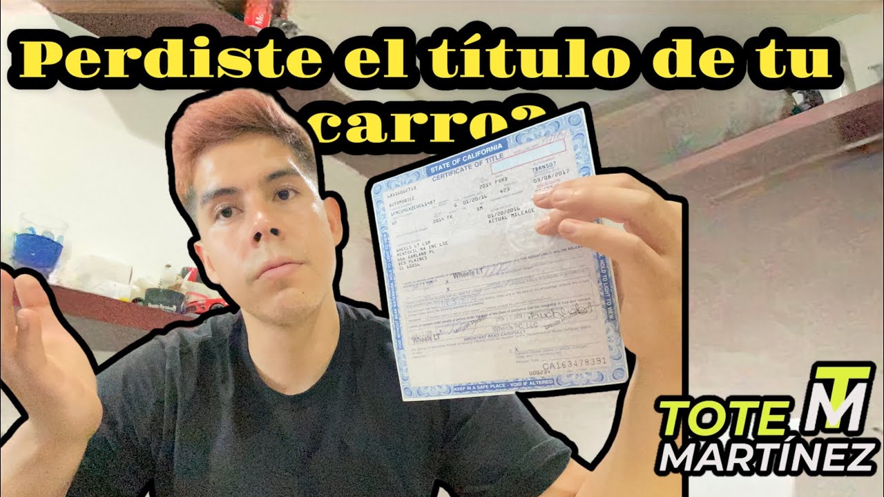 Reponer t&iacute;tulo de mi carro | Que hacer? | Tote Mart&iacute;nez