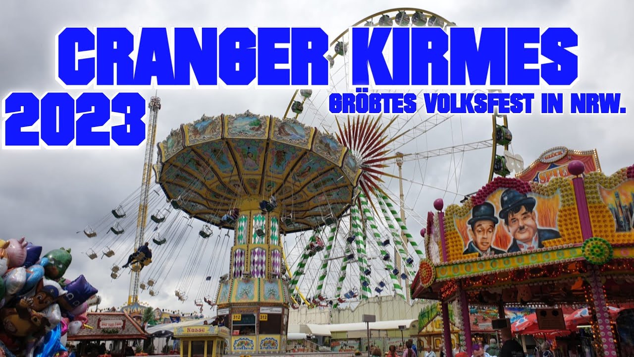 Cranger Kirmes in Herne/Wanne Eickel 2023 ► Kirmes Fahrgeschäfte Mix │MGX