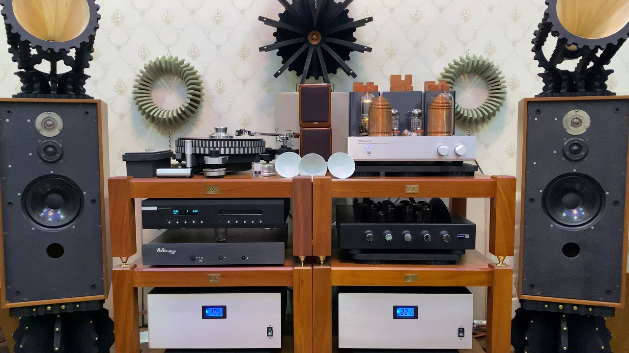 GUITAR Speaker Spendor SP3/1p and Amplifier Tube 845 Single End. Tinh Vinh Long Audio