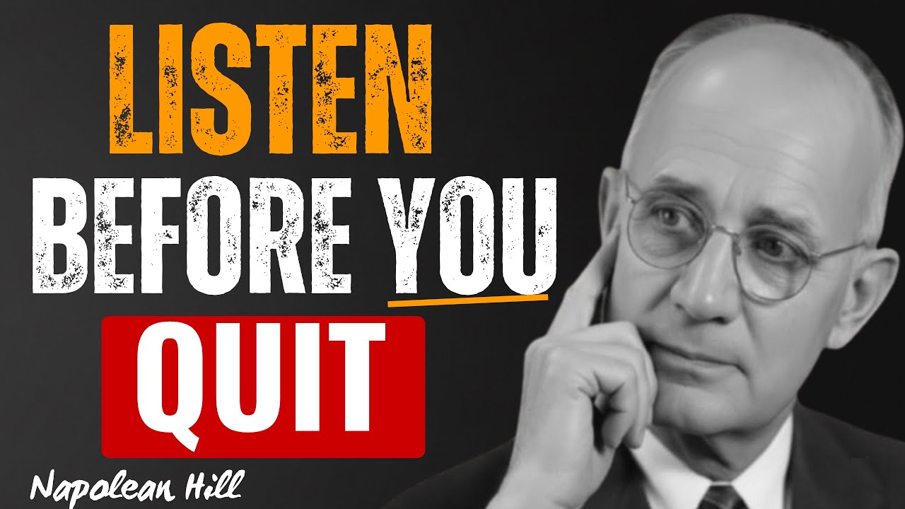 When You Feel Like Giving Up… LISTEN TO THIS | Napoleon Hill