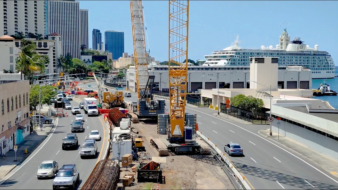 Construction Update  // Hōlau (Chinatown) Station - Drone Flyover // May 2026