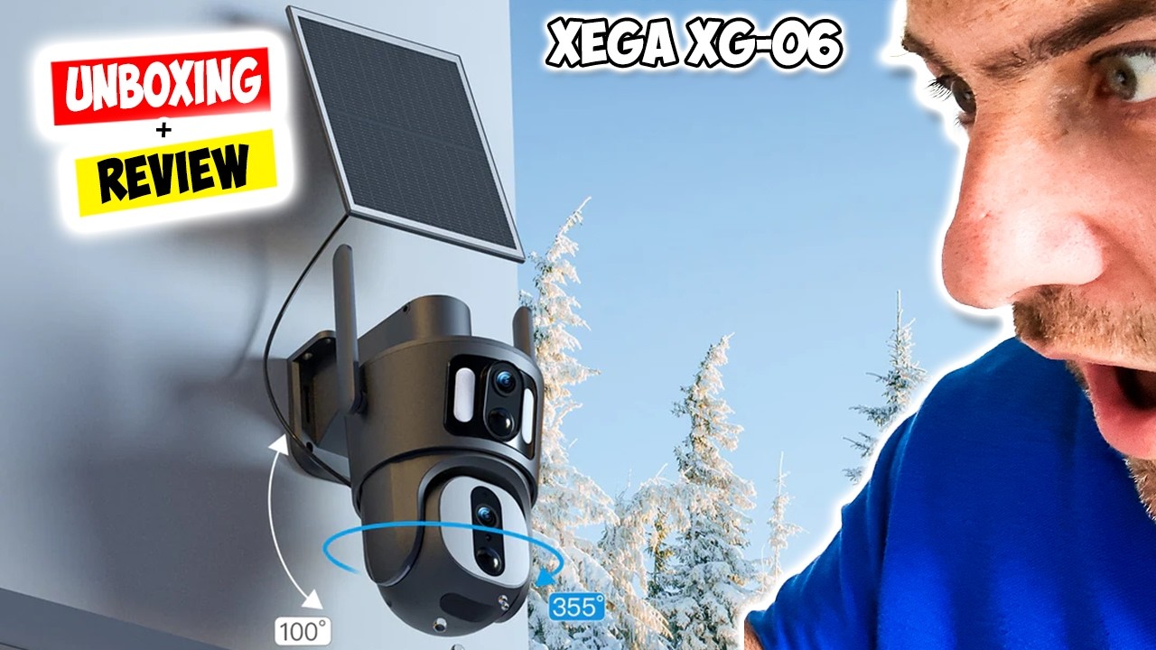 Solar Dual Lens Security Cellular Camera | Xega XG-06