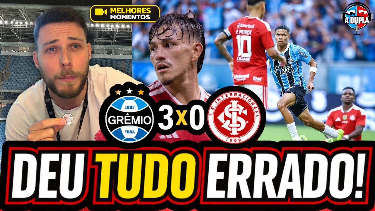 🔴⚪️ Gr&ecirc;mio 3x0 Inter: GOLS E MELHORES MOMENTOS! | BERNABEI VIL&Atilde;O | UM LANCE DEFINIU TUDO | ACABOU