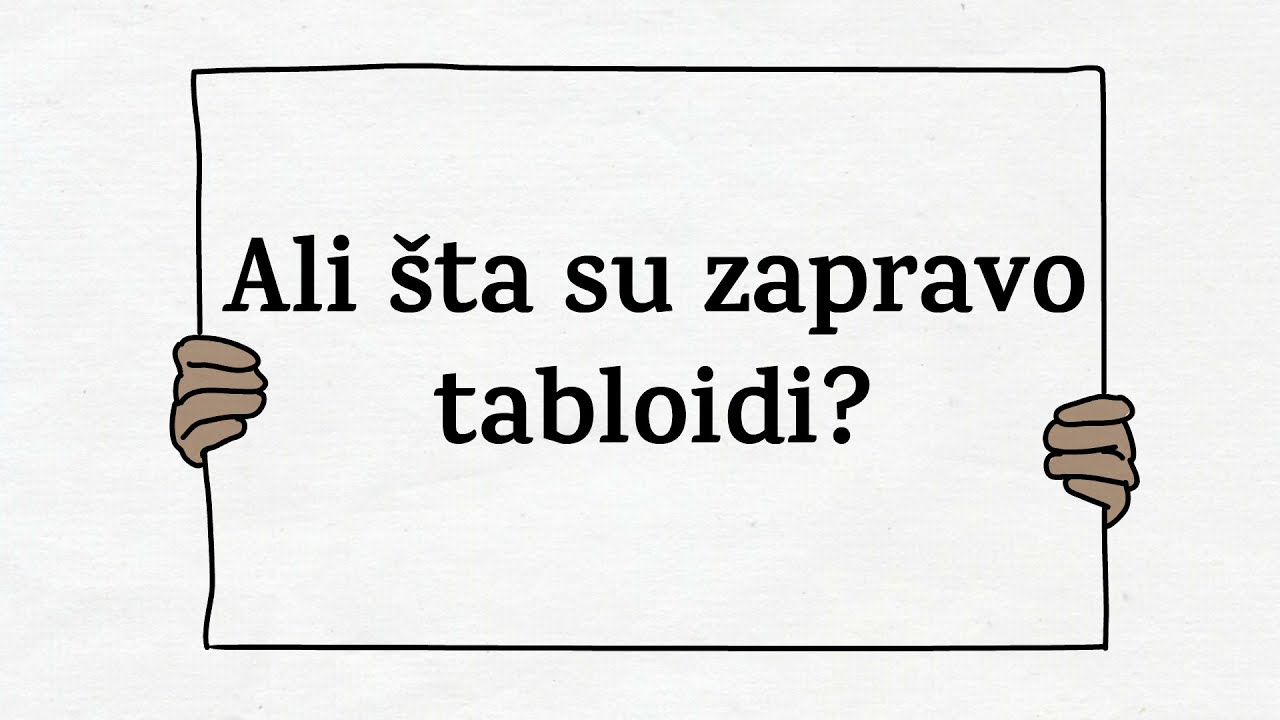 &Scaron;ta su TABLOIDI ?