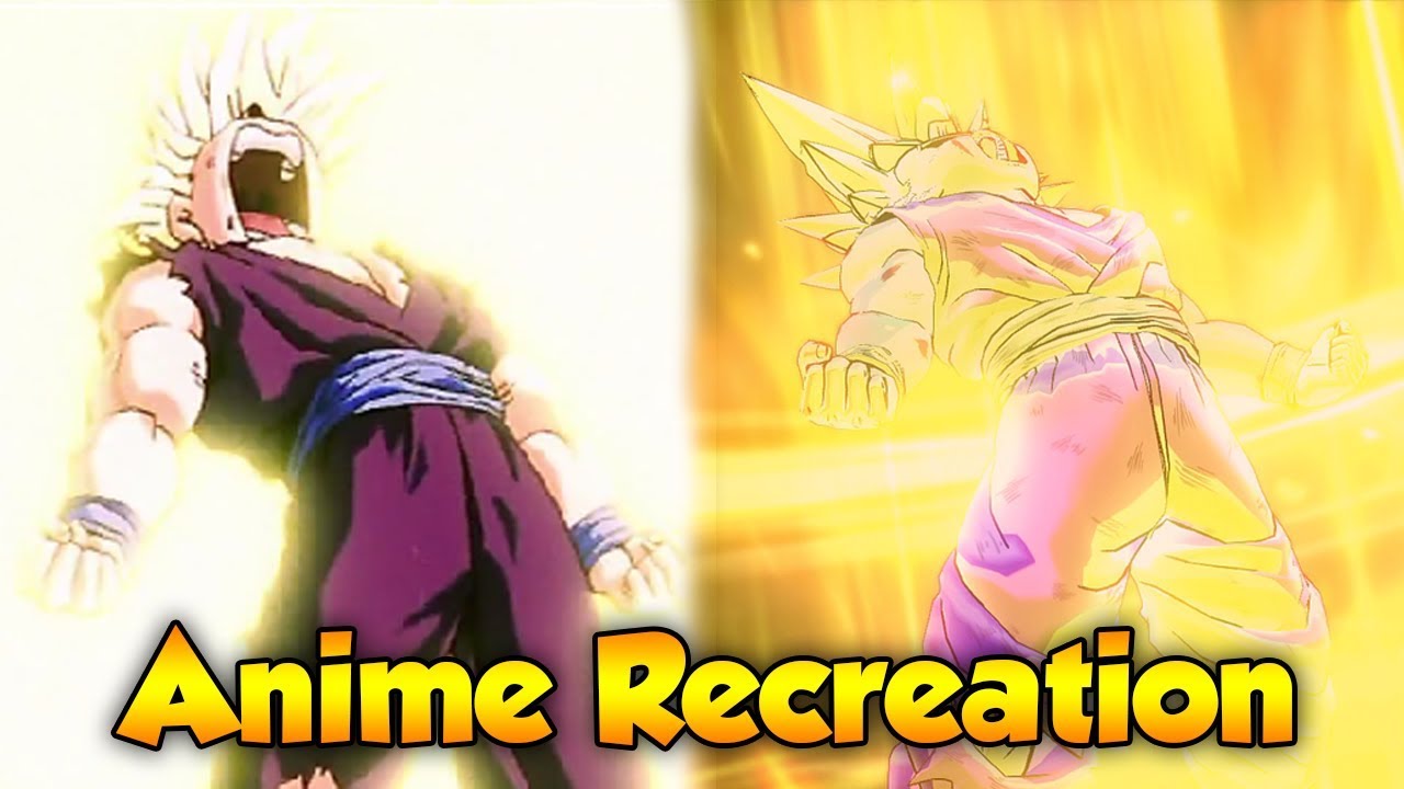 Gohan vs Cell! Anime Fight Recreation! - Dragon ball Xenoverse 2