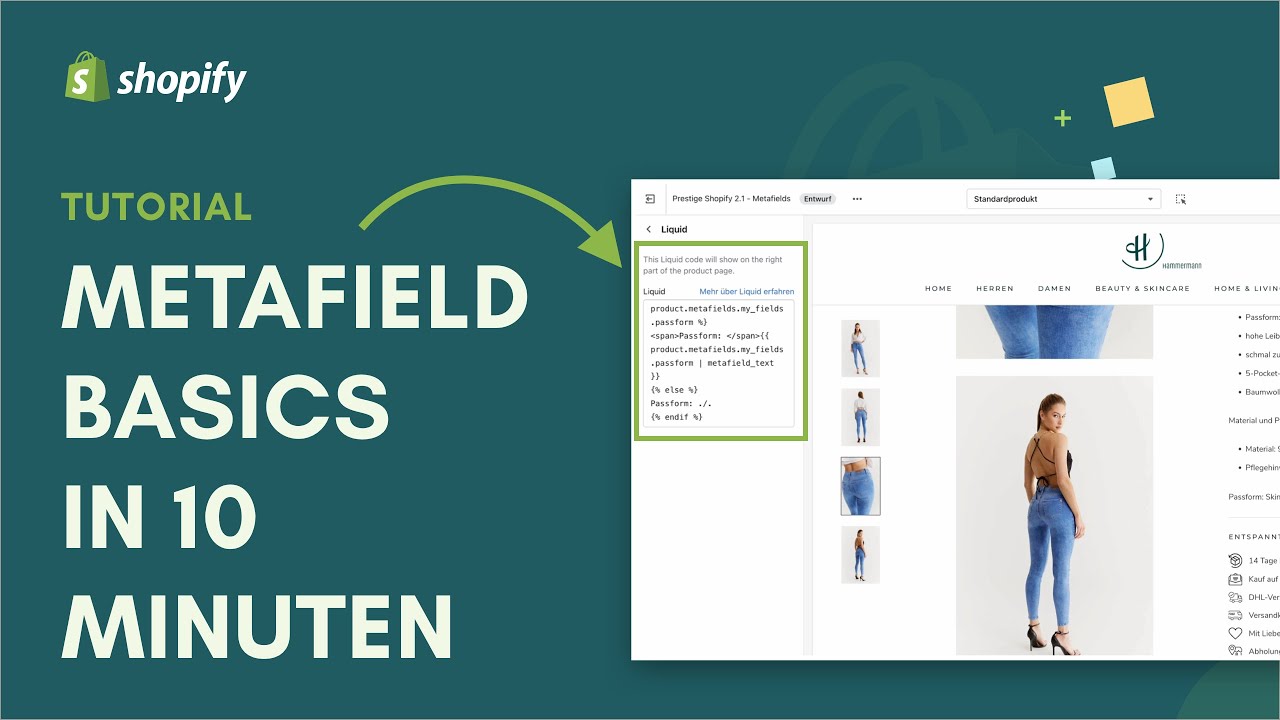 Shopify Metafields in 10 Minuten erkl&auml;rt - Die Basics zu Metafields, Metafiltern & Shopify 2.0