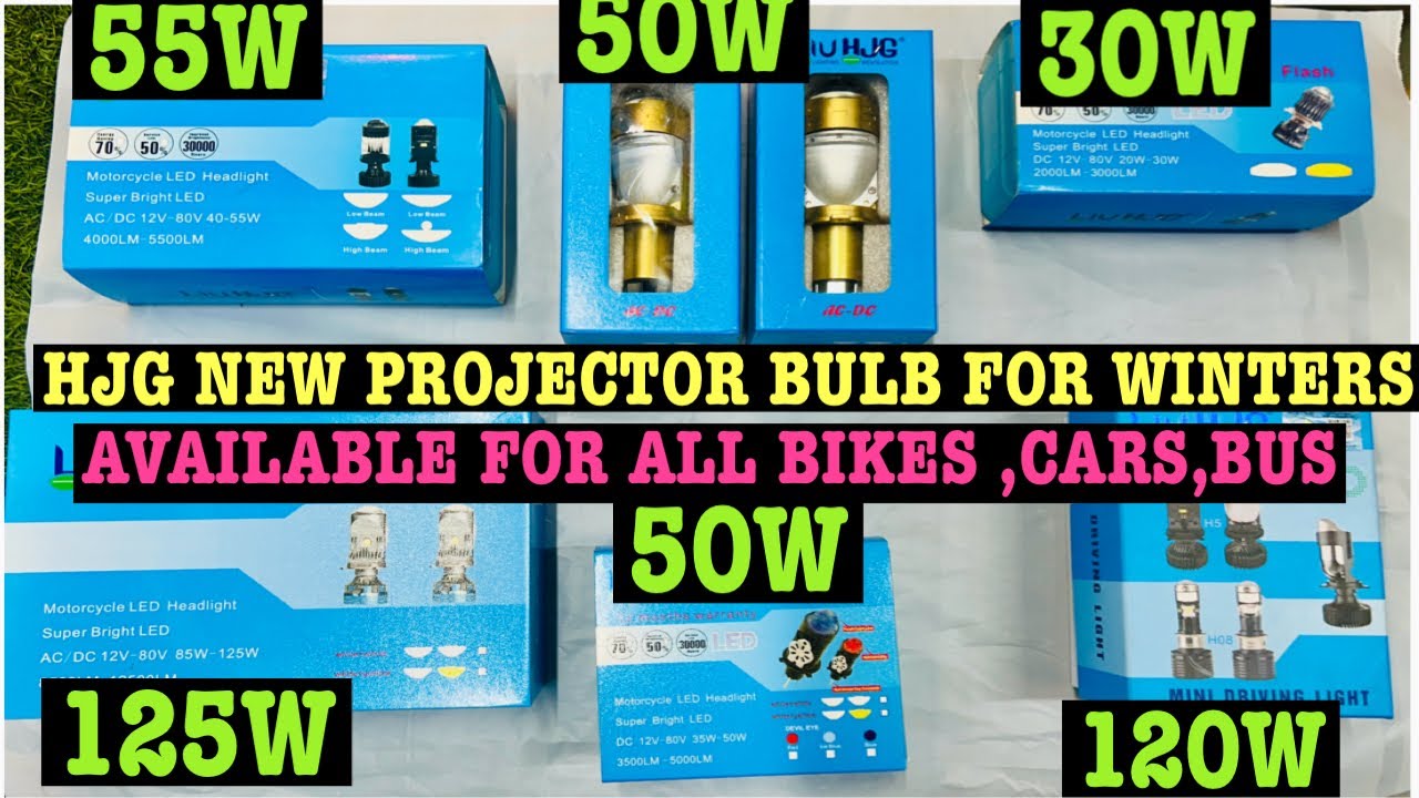 ALL PROJECTOR BULB FOR WINTERS | 30W TO 125WATT LENS  BULB FOR BIKES,CARS, BUSES CONTACT: 9999821600