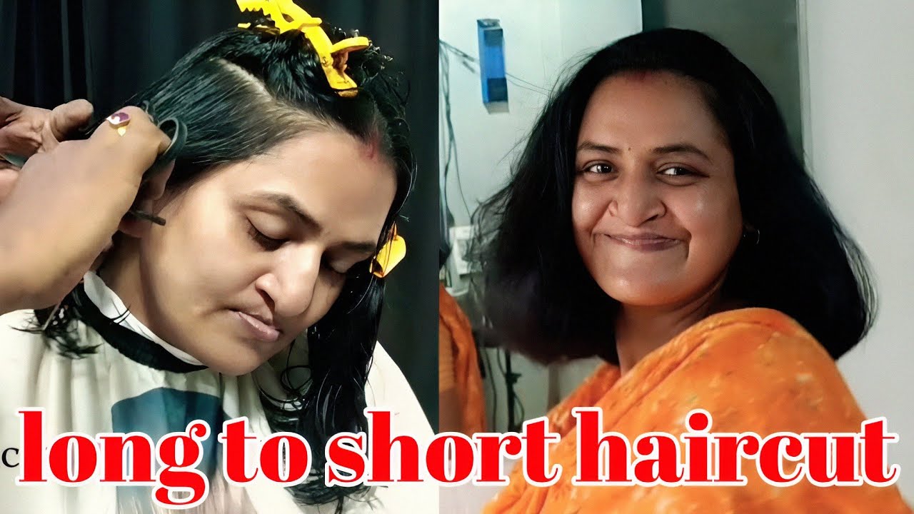 women short haircut: haircut for female | Bob haircut | short stylish haircut, long to short haircut