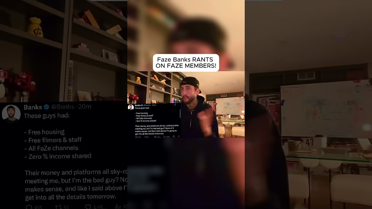 FAZE BANKS RANTS ON FAZE MEMBERS! 