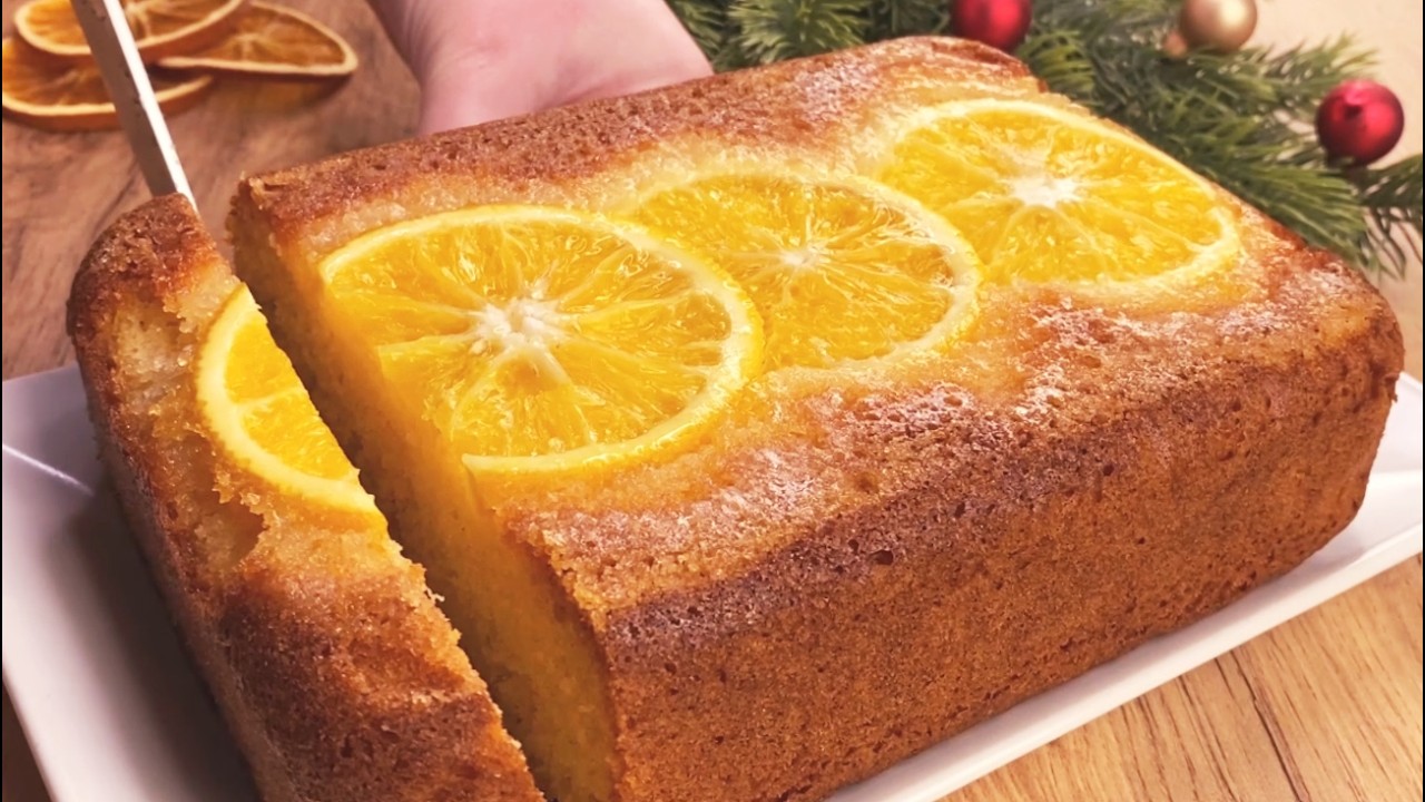 Лучший рождественский апельсиновый торт, который я когда-либо ел! 🍊Всего 10 минут! +духовка