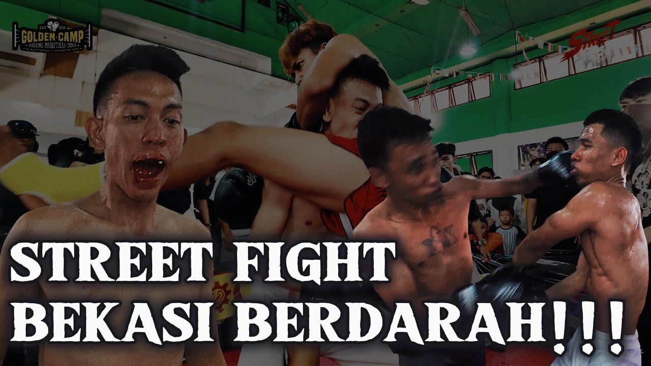 FACE OFF & FULL FIGHT KELAS B BHSF Bekasi Baku Hantam Street Fight