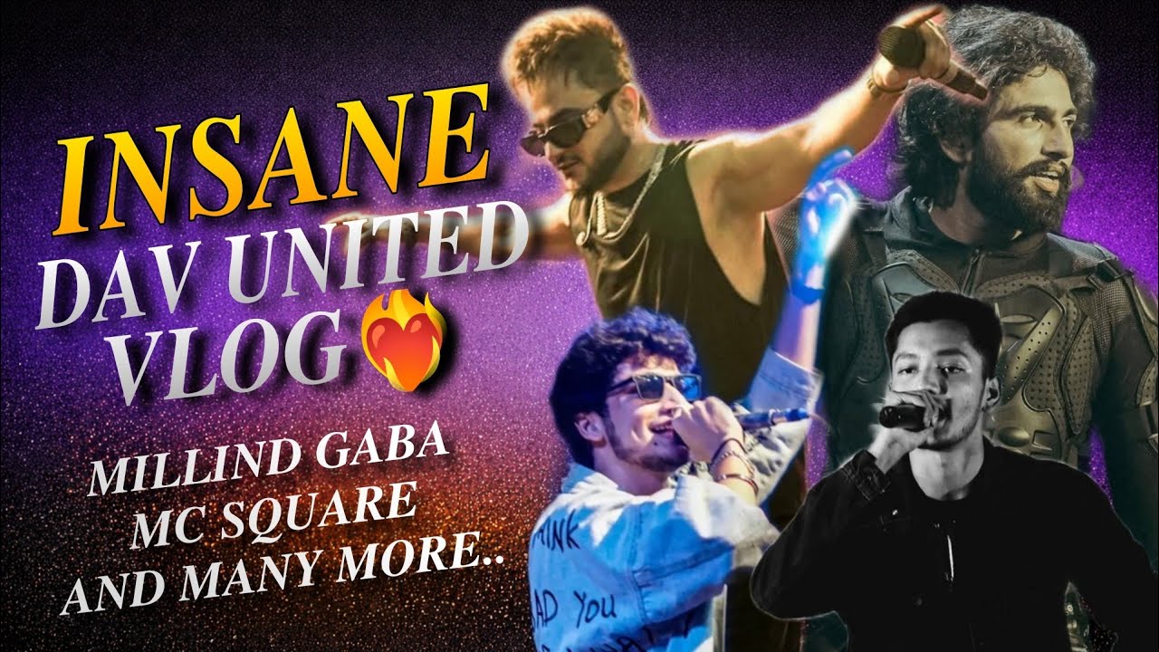 Millind Gaba 🔥 MC Square LIVE at DAV United | Full Concert Vlog 🎶💃
