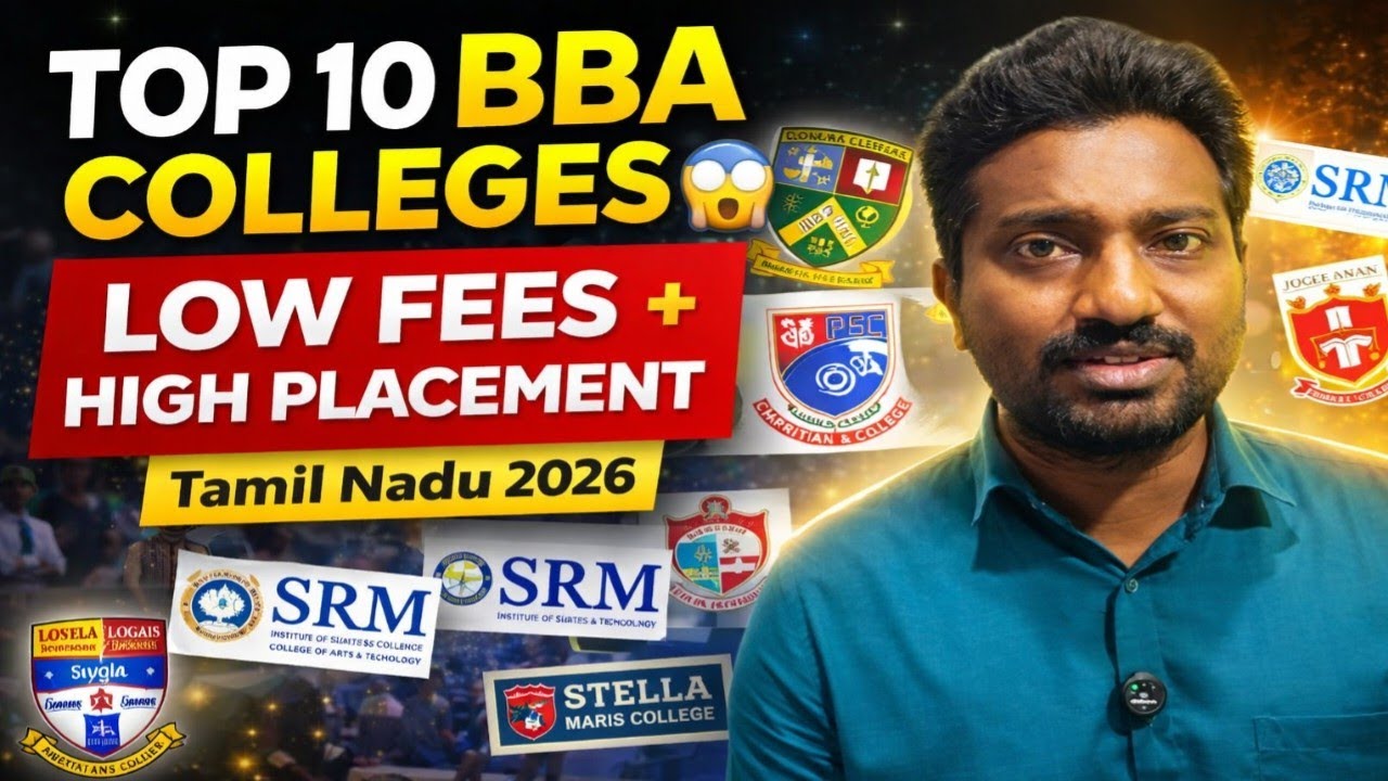 BEST BBA Colleges in Tamil Nadu 2026 🏆 Fees, Placement & Admission Guide | Vjalerts 