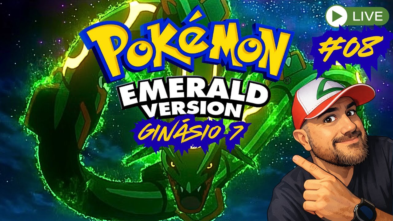 LIVE 08 - POKEMON EMERALD - A CAMINHO DO 7º GINÁSIO