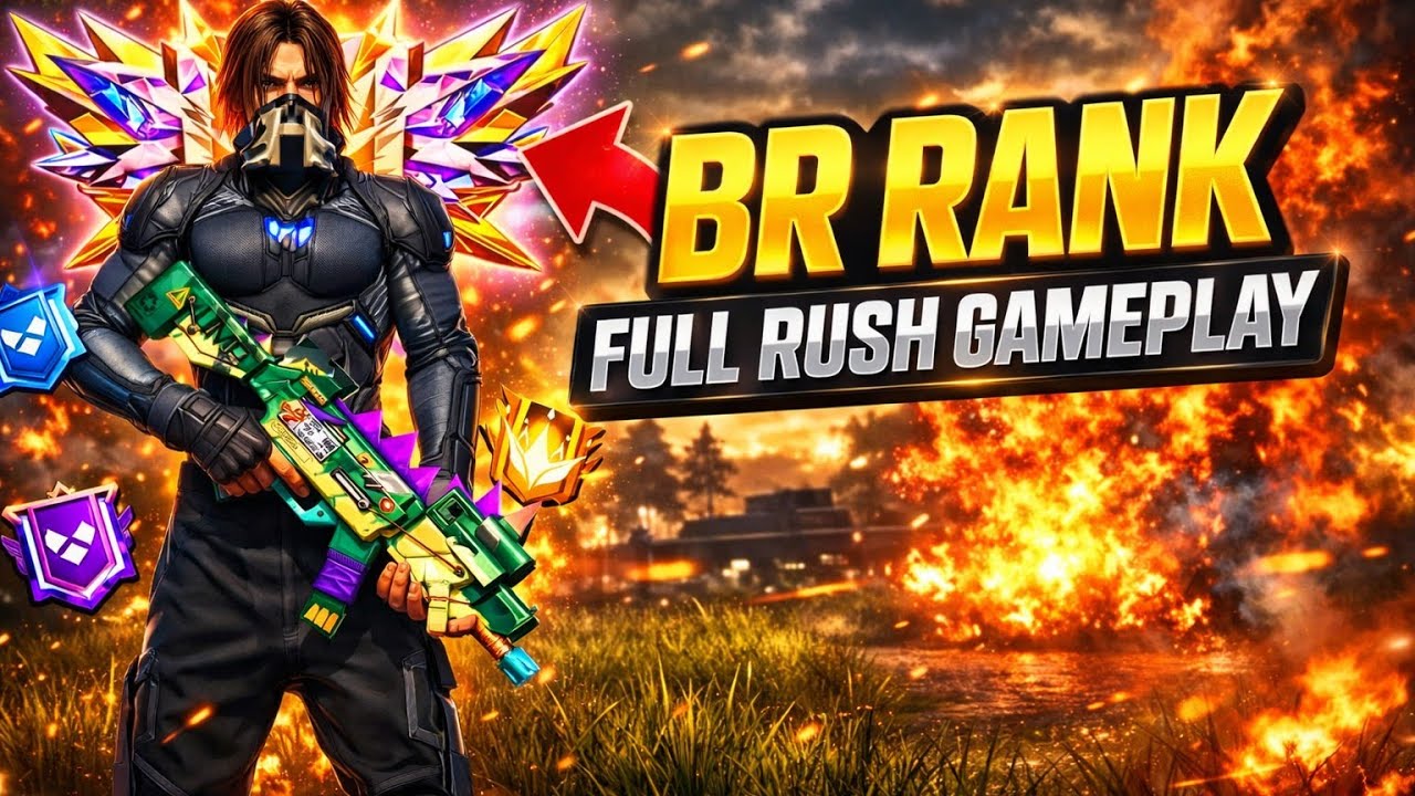 BR rank full Rush gameplay 😤