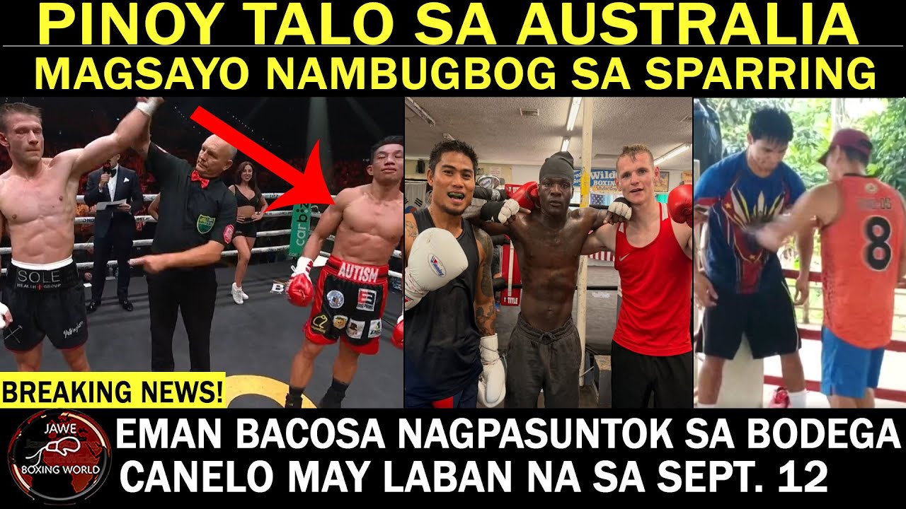 BREAKING: PINOY Jomar Paliwen TALO Sa Australia | MAGSAYO NAMBUGB0G SPARRING | EMAN NAGPABUGB06