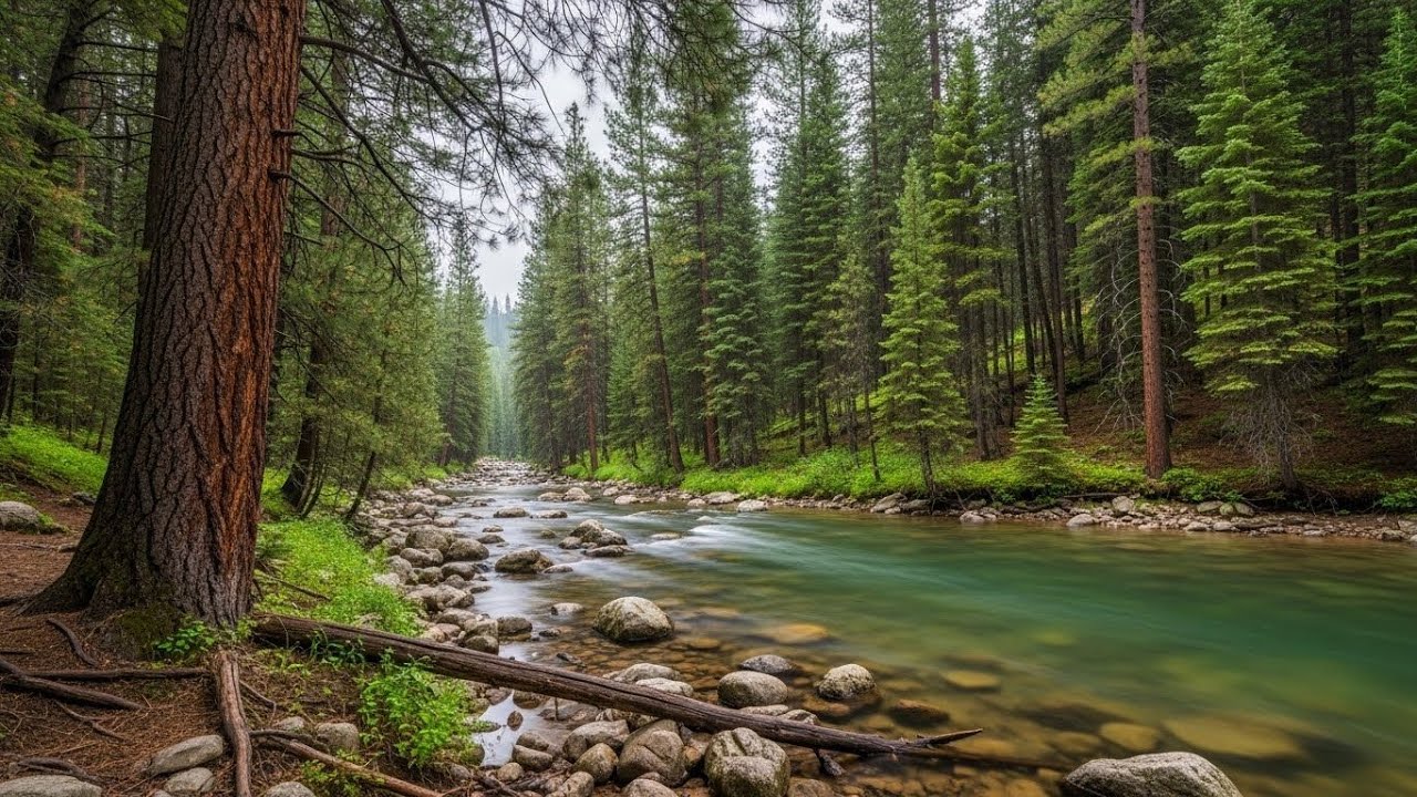 Tranquil River Flow 🌿 Soothing Nature Soundscape for Sleep and Stress Relief #273