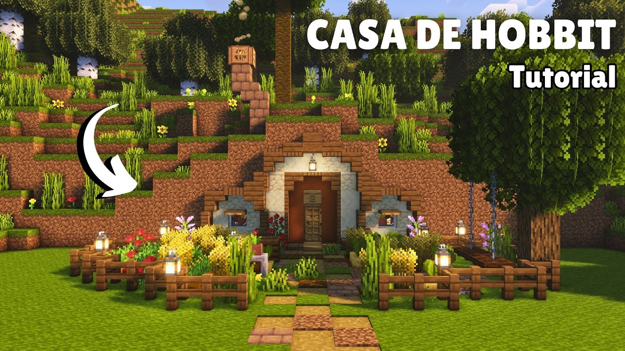 CONSTRUYE una Casa Hobbit Subterránea Épica en Minecraft