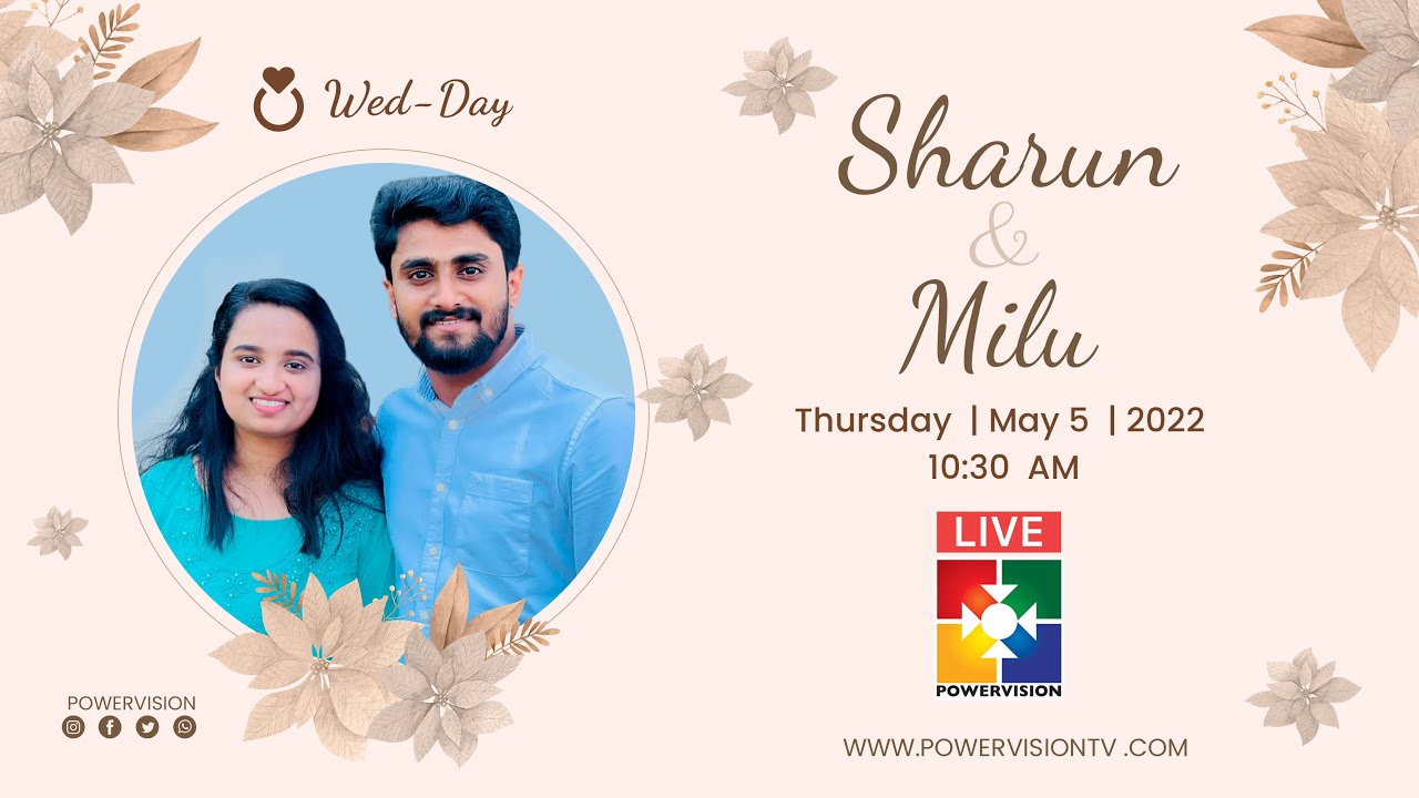 Holy Matrimony |  Sharun  & Milu  | May 05 | 2022