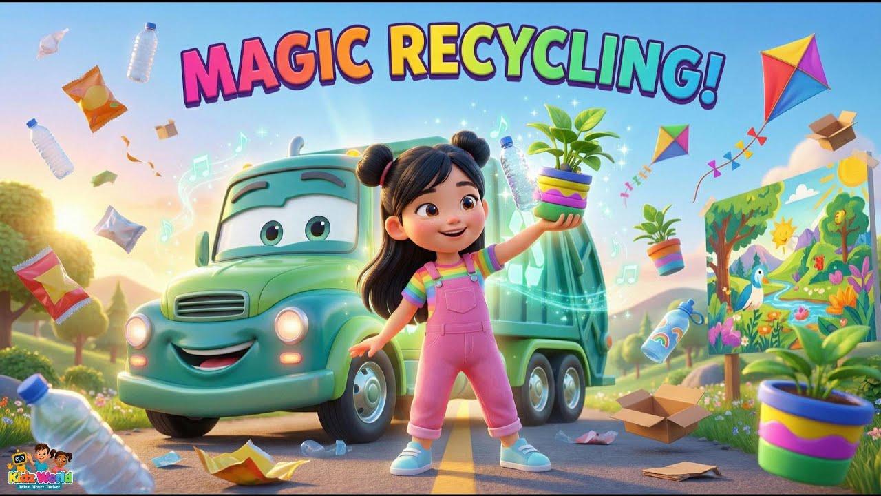 Sorting Waste the Right Way | Groovy Garbage Truck | Fun Learning for Children