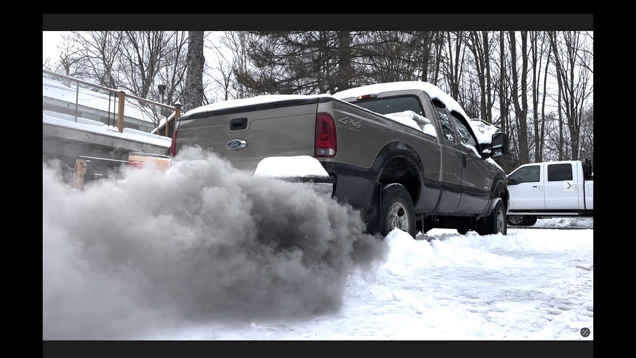 6.0 powerstroke cold start, LOTS of cranking + High idle!