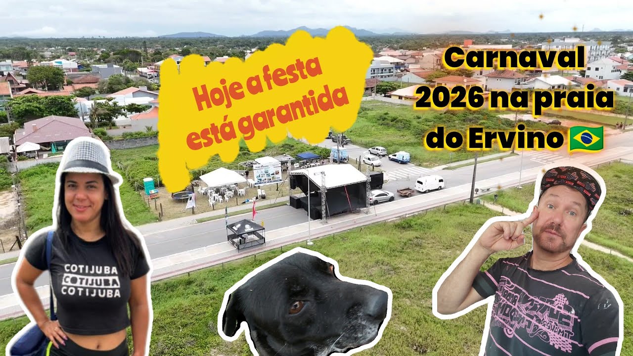 🚨CAMINHANDO pela praia do Ervino com Drone🏖️