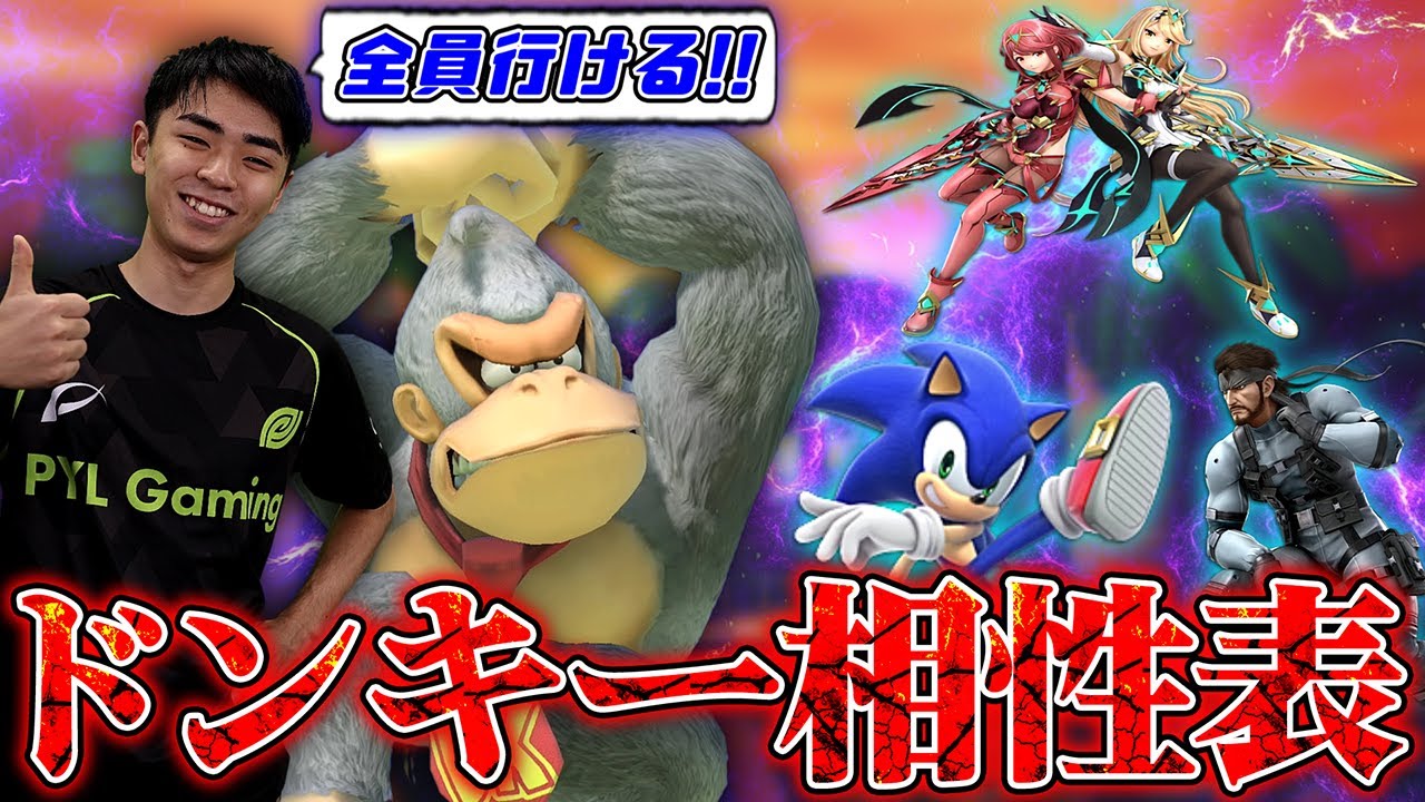 ドンキーコング相性表を世界最強の使い手マイルドなHOが解説する【スマブラSP】