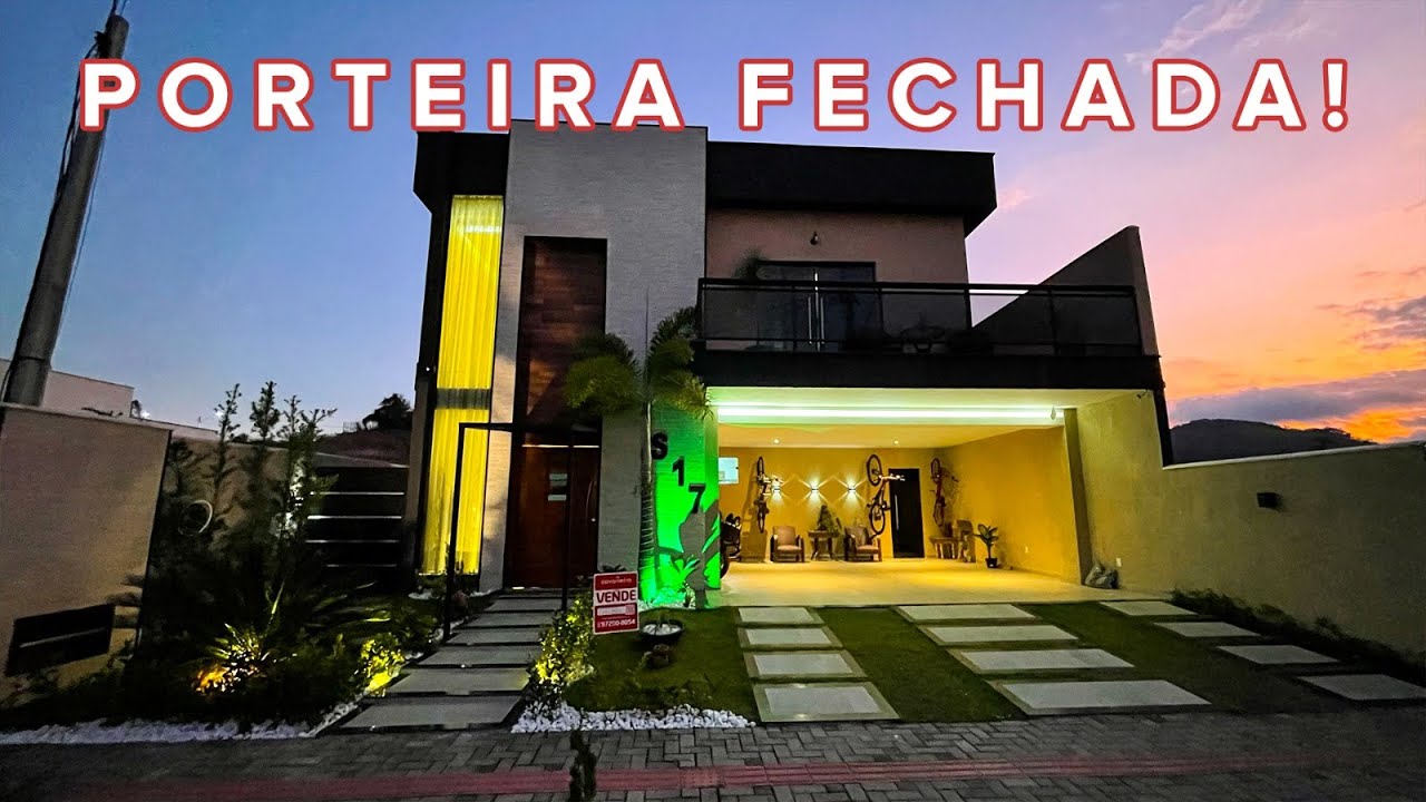CASA DE LUXO EM MARICÁ/RJ: PORTEIRA FECHADA! COM PISCINA E ÁREA GOURMET NO CONDOMÍNIO SOLARIS!😍