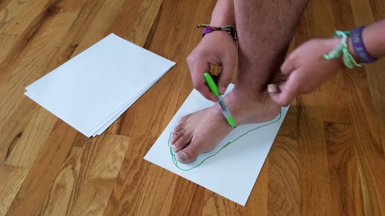 Retired Rubber Co.: How to trace your feet