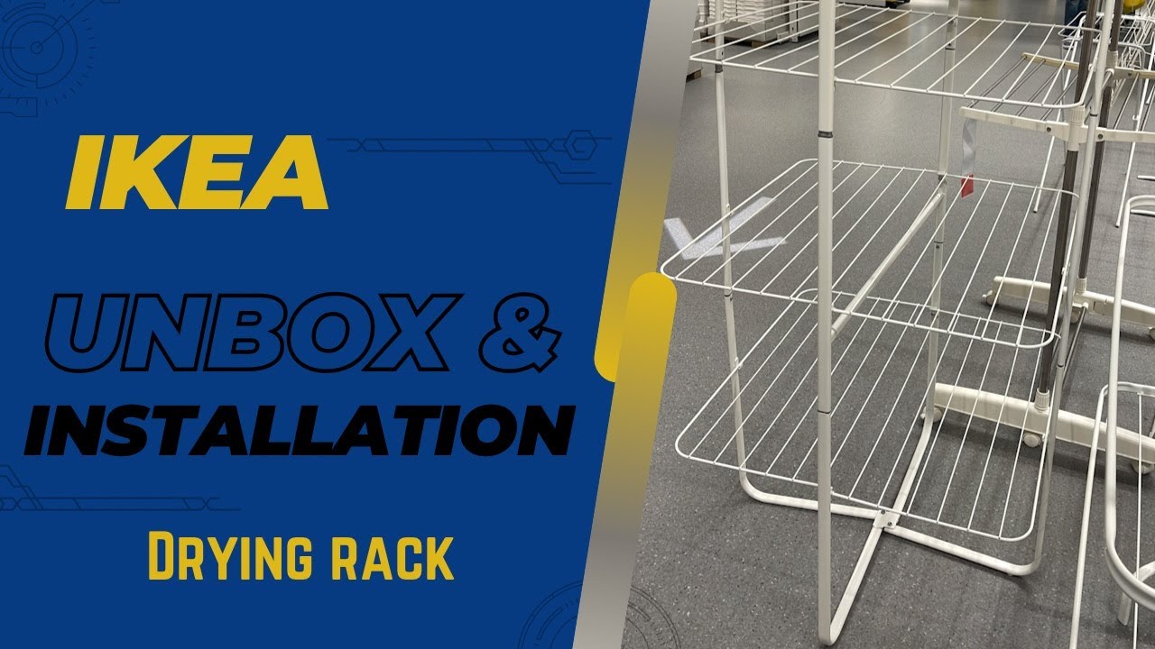 IKEA clothes drying rack 4 levels in/outdoor | unbox & installation #ikea #installation