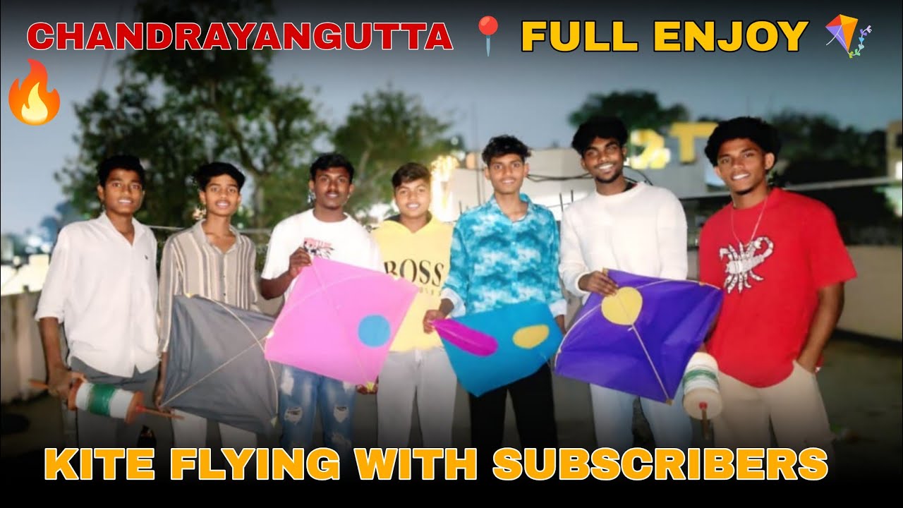 Kite flying with Subscribers // Chandrayangutta Kite flying 🪁 2026 #sankranthi 