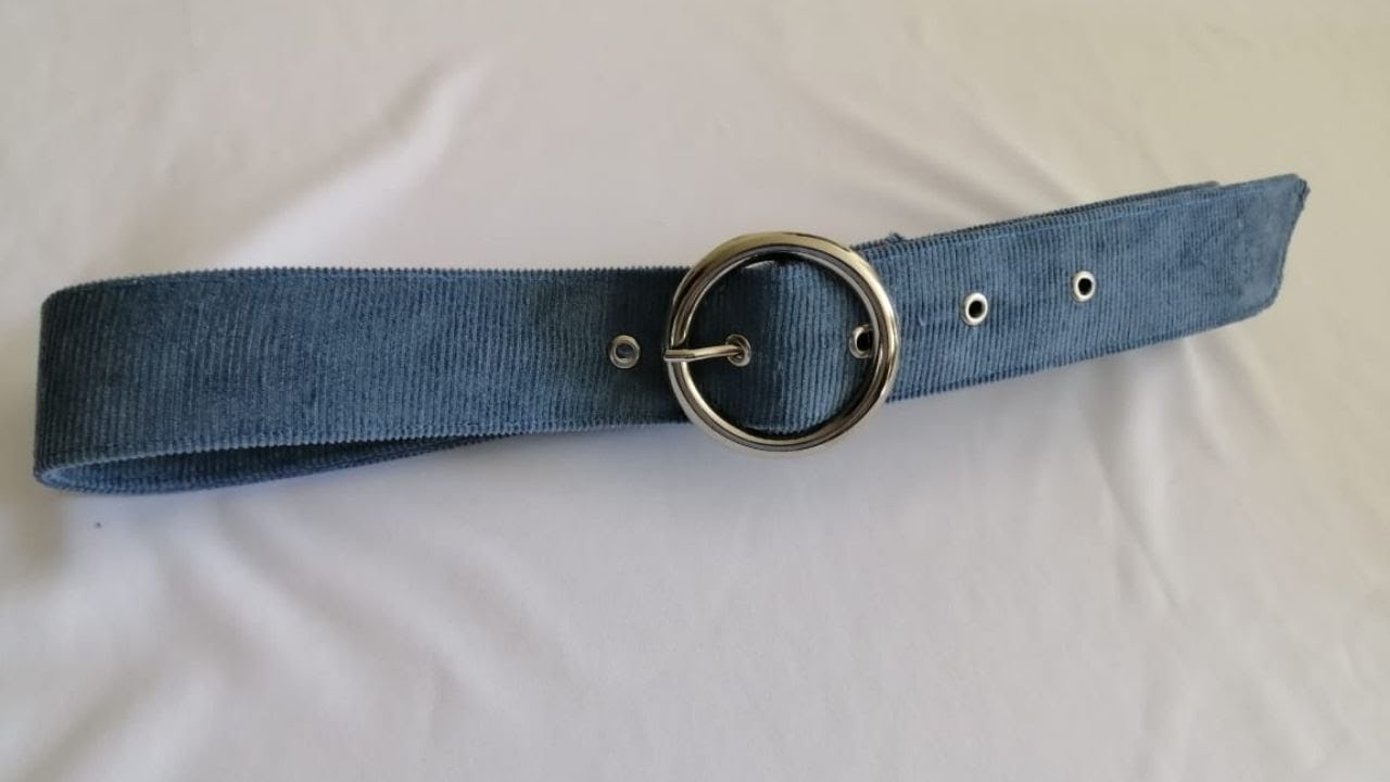 COMO  HACER  UNA  CORREA  EN  TELA  O  CINTURÓN  DE UNA  FORMA  FÁCIL  Y  CASERA