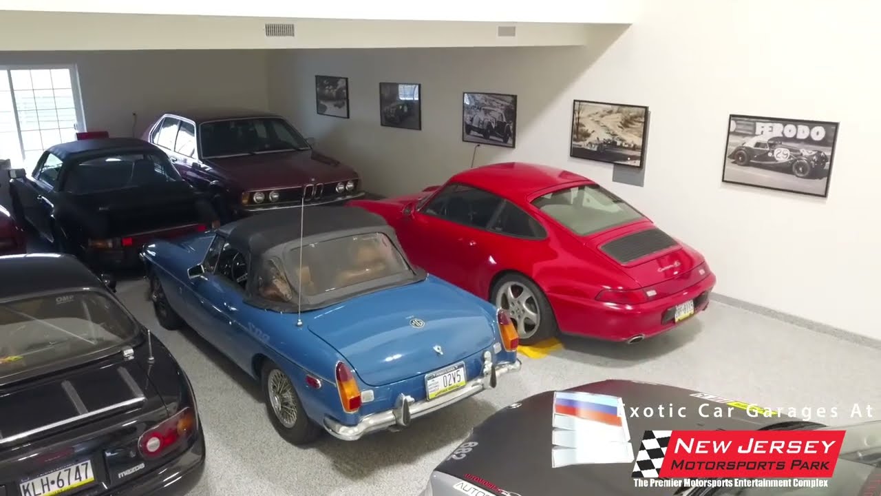 Exotic Car Garages at New Jersey Motorsports Park